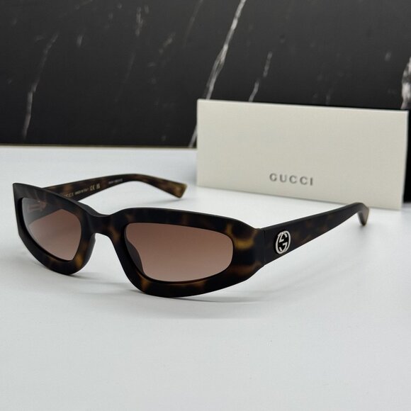 NEW GUCCI GG1786S 002 WOMEN HAVANA BROWN SUNGLASSES GUCCI - Picture 1 of 9